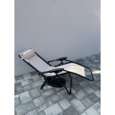 ALDOTRADE Zahradní relaxační polohovací křeslo Regina béžové