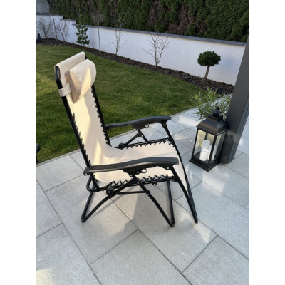 ALDOTRADE Zahradní relaxační polohovací křeslo Regina béžové