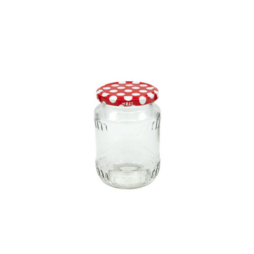 sklenice zavařovací  370ml TWIST 66 + víčka PUNTÍK (8ks)