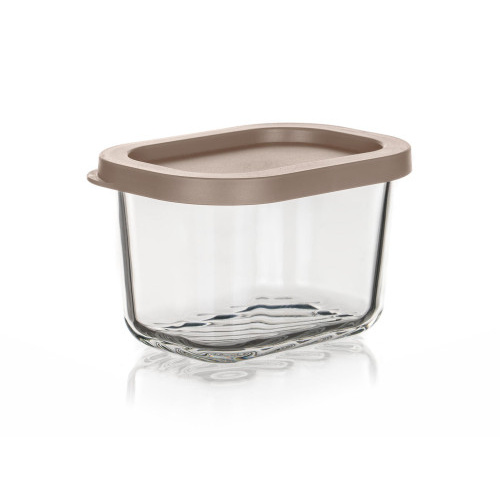 dóza WAVE obdél. 0,29l 11x8x7cm skl.+PH víčko LATTE