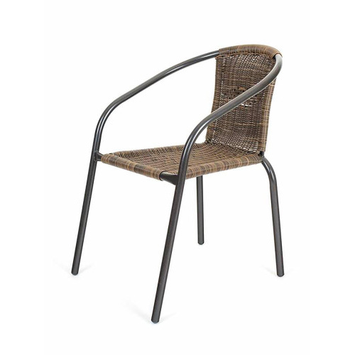 židle zahradní 64x53x73cm ratan PVC HN/ocel