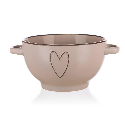 miska 14cm HEART keramická mix barev