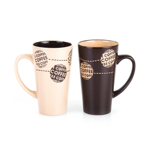 hrnek 450ml COFFEE mix barev keramický