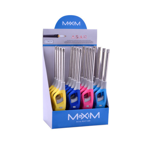 zapalovač MAXIM 26,5cm plamínkový mix barev