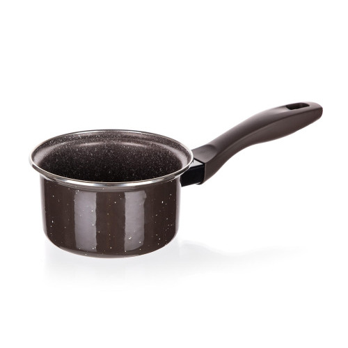 rendlík s ručkou 14x6,5cm smalt.povrch GRANITE Dark Brown