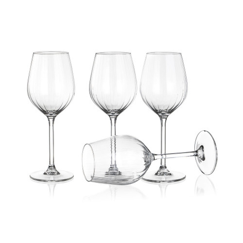 sklenice na bílé víno 380ml PLISSÉ (4ks)