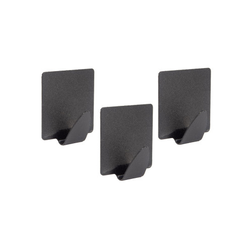 háček samolepicí obdél.ocel ČER (3ks)