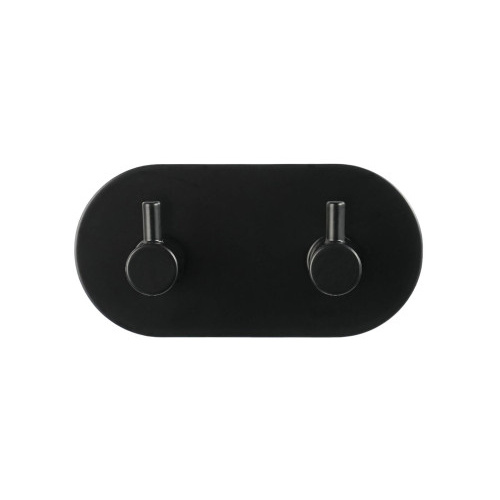 věšák  9,5x8x4,5cm 2 háčky samolepicí kov.ČER