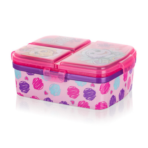 box svačinový 17,5x13cm PATROLA GIRL s klick.uz. dělený PH