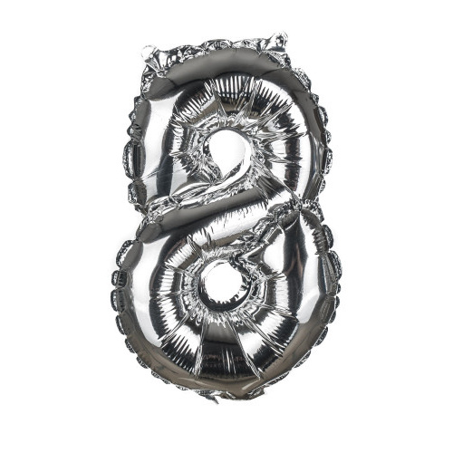 balónek nafukovací č.8, 30cm, folie MY PARTY