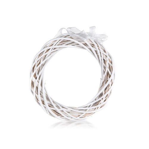 dekorace VĚNEC pr.26cm ratan BÍ