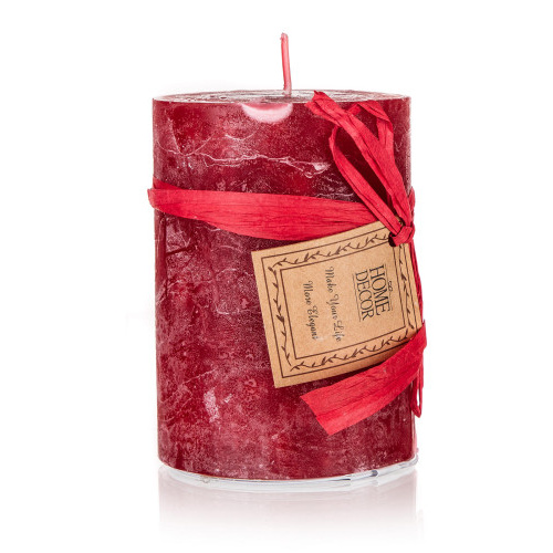 svíčka pr.6,8x9,5cm RED