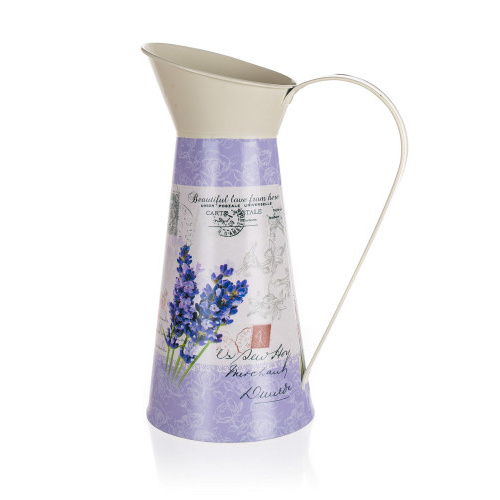 konvička LAVENDER 21x14x28cm plechová