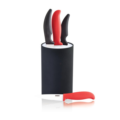 stojan na nože pr.11cm, v.18cm PH+PH štětiny CULINARIA Black