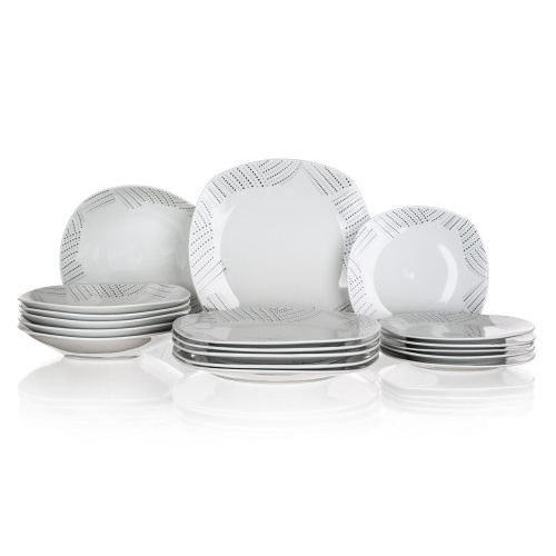 sada jídelní CHARME square 18díl. porcelánová