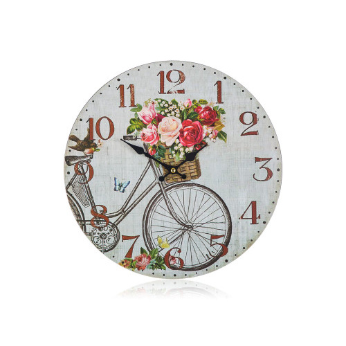 hodiny nástěnné pr.34cm BICYCLE