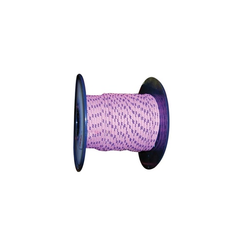 šňůra PES s jádrem 6mm barevná pletená (100m)