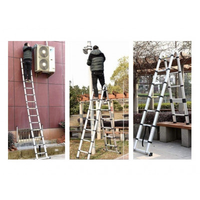ALDOTRADE teleskopický žebřík hliníkový 2x9