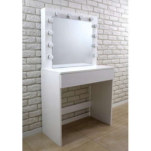 ALDOTRADE Toaletní kosmetický stolek Linda 80x40x140cm se zrcadlem