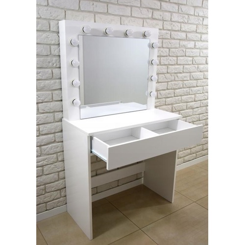 ALDOTRADE Toaletní kosmetický stolek Linda 80x40x140cm se zrcadlem