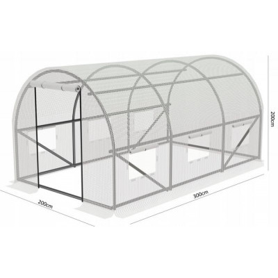 ALDOTRADE Fóliovník zahradní bílý 4x2,5x2m