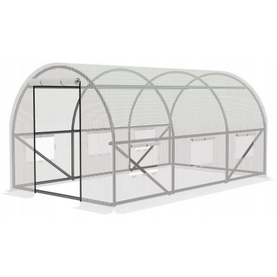 ALDOTRADE Fóliovník zahradní bílý 4x2,5x2m