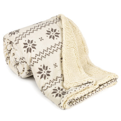 Plyšová deka Sever béžová, 150 x 200 cm