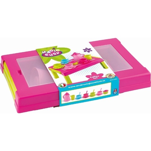 Kávová souprava se skládacím stolkem 2v1