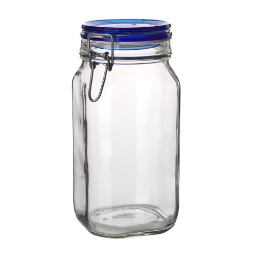 dóza hermetická 1500ml skl.s patentním uzávěrem FIDO Blue