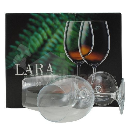 sklenice na víno 450ml LARA (6ks) CRYSTALEX