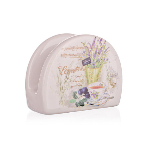 stojánek na ubrousky 10x8cm LAVENDER keramický