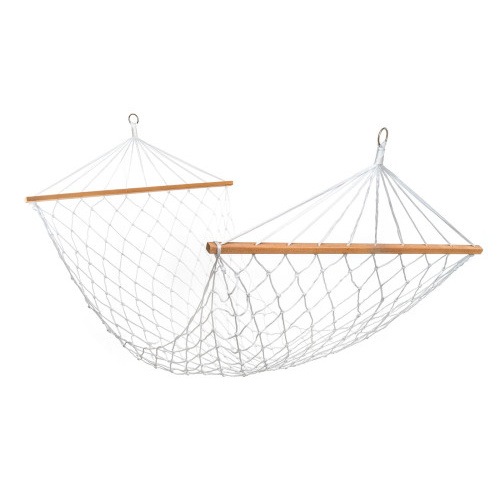 lehátko závěsné síťové 80x200cm, mix barev, dřevěné vzpěry