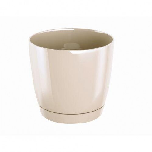 květináč COUBI 15,5 v.14cm, 2l, KRÉM (CY728) s miskou