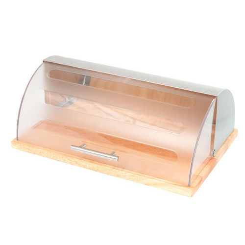 chlebovka 39x28,5x15cm.GRANDE dřev./nerez/PH