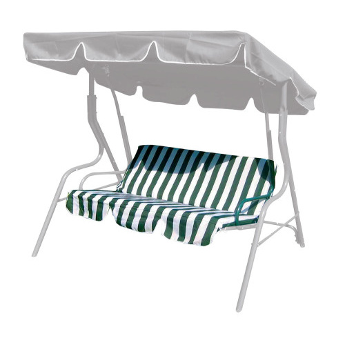 polstr na houpačku 129x43cm textil PRUHY ZE/BÍ (2ks)