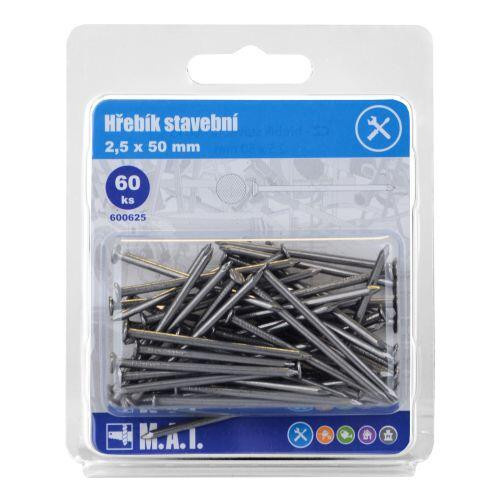 hřebík stavební  50x2,5mm (60ks)