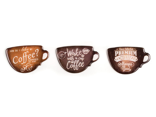 magnetky COFFEE (3ks) mix dekorů