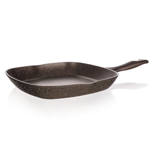 pánev steaková 28x28x4,8cm nepřiln.povrch GRANITE Dark Brown