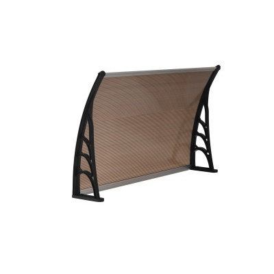 ALDOTRADE Dveřní vchodová stříška 120x80cm NEDĚLENÁ hnědá