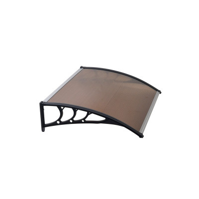 ALDOTRADE Dveřní vchodová stříška 120x80cm NEDĚLENÁ hnědá