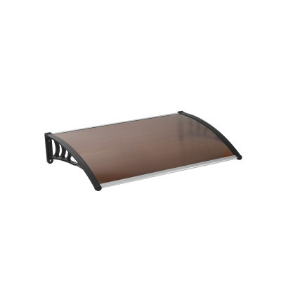 ALDOTRADE Dveřní vchodová stříška 120x80cm NEDĚLENÁ hnědá