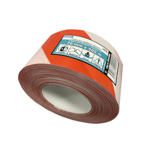 páska výstražná 70mmx500m ČRV-BÍ