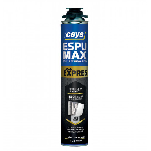 pěna montážní 750ml nízkoexpanzní  pistolová ESPUMAX EXPRESS CEYS