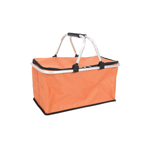 košík nákupní skládací 46x27x23cm Al+polyester OR