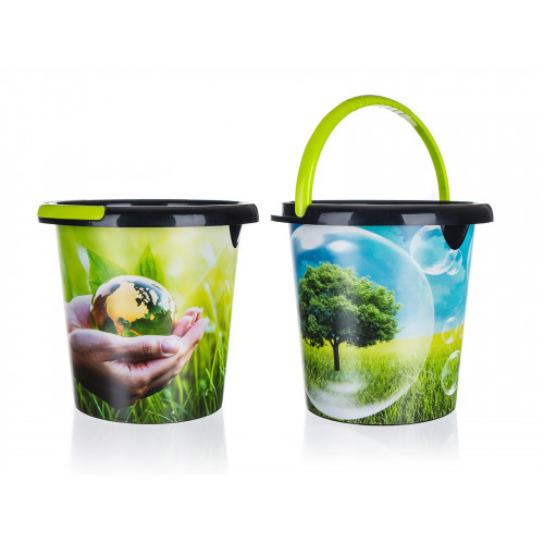 vědro 10l ECO s výlevkou PH mix dekorů