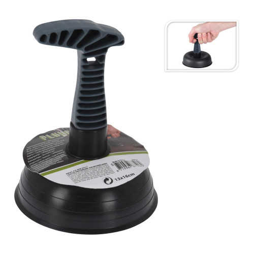 zvon na čištění výlevek 13x16cm PP/TPR/guma ČER