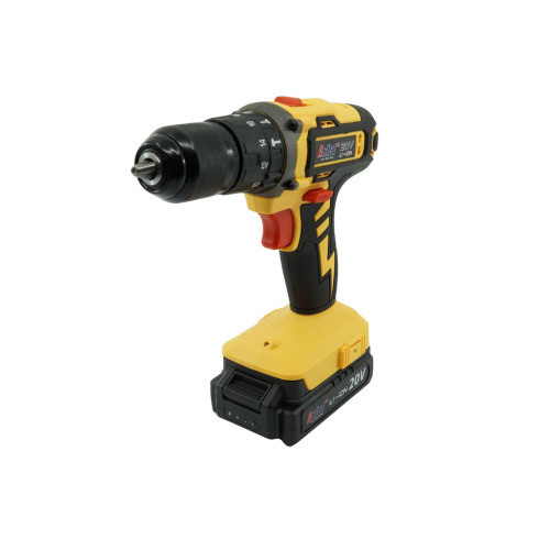 vrtačka Aku 20V s příklepem 1,5Ah GANGSTART s baterií a nabíječkou ASIST