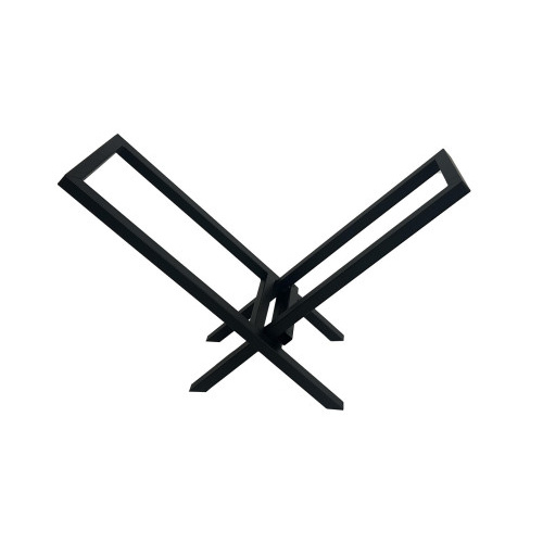 stojan na palivové dřevo 57x25,5x40cm ČER