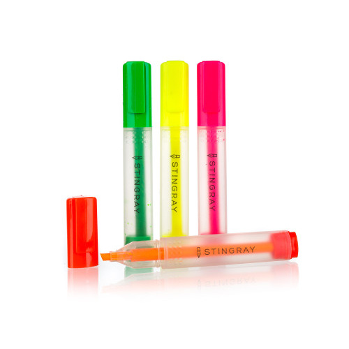 zvýrazňovač plochý mix barev (4ks)