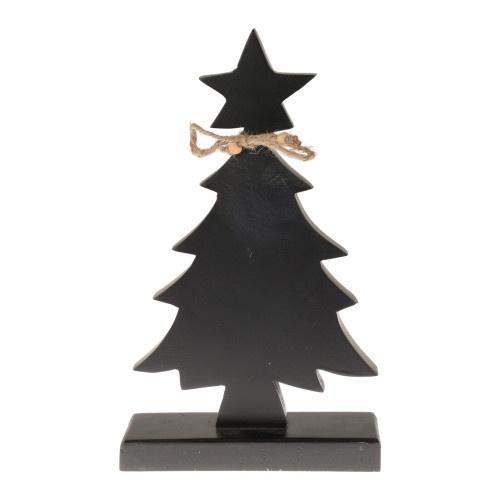 dekorace STROM 31cm dřevo ČER